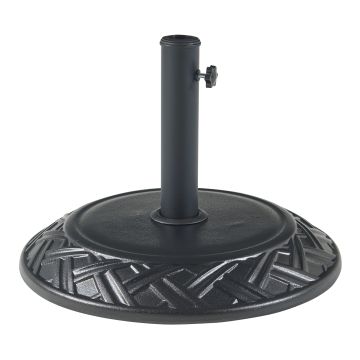 Pied de parasol Bisegna avec adaptateurs 37 42 52 58 mm noir casa.pro