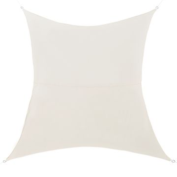 Voile d'Ombrage Lerma Rectangulaire Beige 2 x 4 m [en.casa]