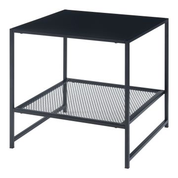 Table d'appoint Ruokolahti acier 51 x 51 x 51 cm [en.casa]