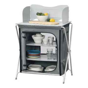 Meuble de Cuisine d'Extérieur Tullinge Pliable 110 x 70 x 52 cm [en.casa]