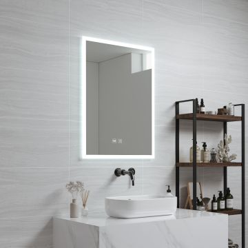 Miroir LED Scafa pour salle de bain 60 x 45 x 3 cm blanc pro.tec