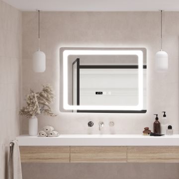 Miroir LED Casoli 50 x 70 x 4 cm argent pro.tec