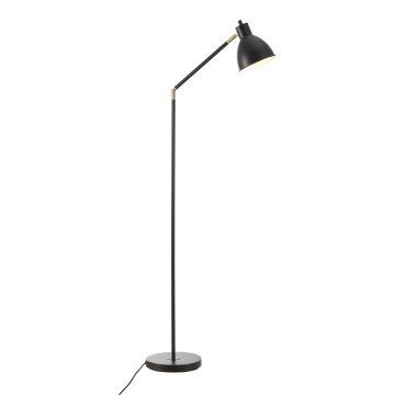 Lampadaire Stockport métal 139 x 58 x 23 cm noir or lux.pro