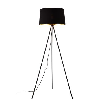 Lampadaire Trépied Manchester E27 Métal Textile Hauteur 150 cm plusieurs couleurs [lux.pro]