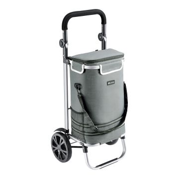 Chariot de courses Namborn pliable gris foncé [en.casa]