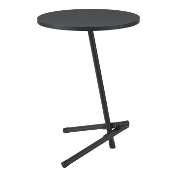 Table d'appoint ronde Karup 55 x 40 cm noir [en.casa]