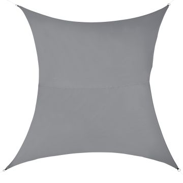 Voile d'Ombrage Lerma Rectangualire Gris Foncé 3 x 4 m [en.casa]