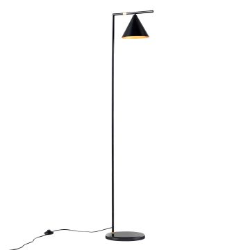 Lampadaire Leicester à abat-jour conique E27 hauteur 160 cm [lux.pro]