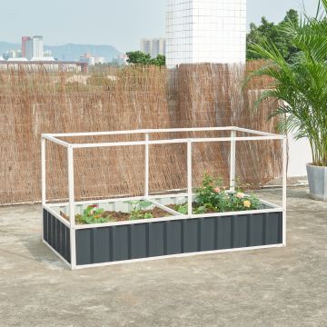 Jardinière surélevée Alblasserdam anthracite vert [en.casa]