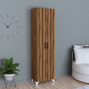 Armoire Strömsund avec 8 étagères 178 x 49 x 32 cm [en.casa]