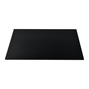 Plateau de Table Glasgow en Verre ESG 100 x 62 cm Noir [neu.haus]