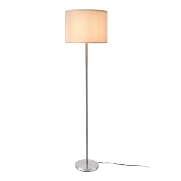 Lampadaire Tamworth E27 hauteur 161 cm argent blanc [lux.pro]