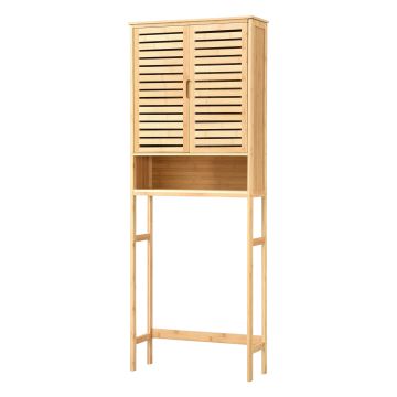 Meuble de rangement Geta pour WC à 2 portes 170 x 66 x 23 cm [en.casa]