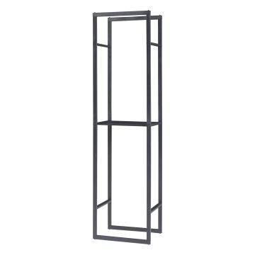 Range-bûches Ulvila pour intérieur 170 x 45 x 30 cm noir [en.casa] 