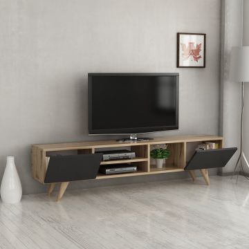 Meuble TV Assens à 2 portes 40 x 160 x 31 cm [en.casa]