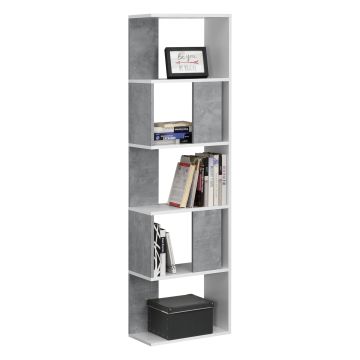 Bibliothèque Design pour Salon Étagère Style Original en Panneau de Particules Mélaminé jusqu'à 5 kg Charge par Compartiment 159 x 45 x 24 cm [en.casa]