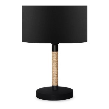 Lampe de bureau Rayleigh E27 hauteur 37 cm noir [lux.pro]