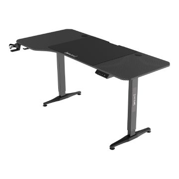 Bureau électrique Oxnard à hauteur réglable 73 - 118 cm en forme de L noir [pro.tec]