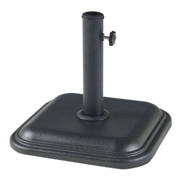 Pied de parasol Biccari avec adaptateurs 33 37 41 48 mm béton 35 x 35 x 5 cm noir casa.pro