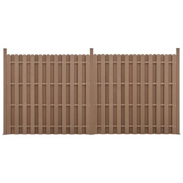 [neu.holz] Clôture Barrière Brise Vue Brise Vent Bois Composite (WPC) 180 x 180 cm Couleurs Différentes