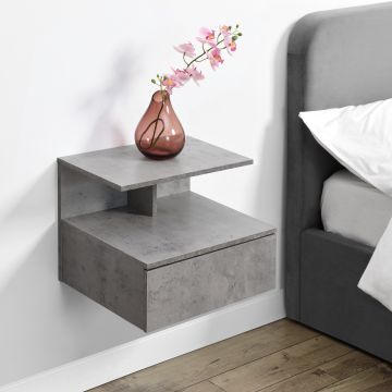 Étagère murale Amberg 40 x 35 x 31 cm Effet béton [en.casa]