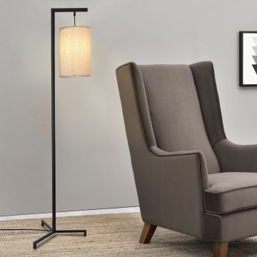 Lampadaire Skaun 161 x 42 x 42 cm noir beige lux.pro