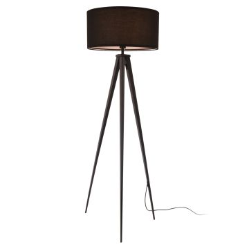 Lampadaire Trépied Faro E27 Hauteur 153 cm Noir [lux.pro]