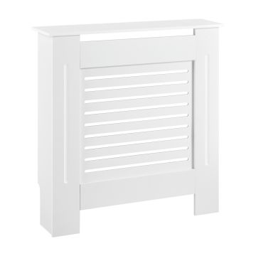 Couverture de Radiateur Charleston 112 x 19 x 82 cm Blanc [en.casa]