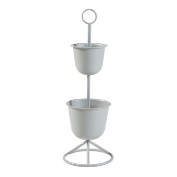 Porte-plantes Alphen 77 x 26 cm 2 cache-pots Beige [en.casa]