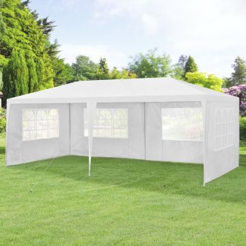 Pavillon de Jardin Wedau Blanc 600 x 300 x 255 cm [casa.pro]