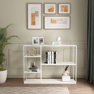 Étagère autoportante Isojoki 120 x 35 x 87,5 cm métal [en.casa]