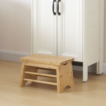 Marchepied Ryslinge bambou 33 x 22 x 20 cm naturel [en.casa]