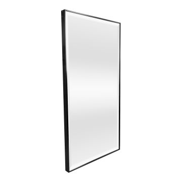 Miroir mural Novoli rectangulaire 102 x 52 cm noir [en.casa]