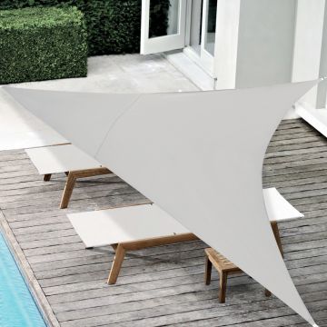 Voile d'Ombrage Patras Triangulaire Gris Clair 360 x 360 x 360 cm [en.casa]