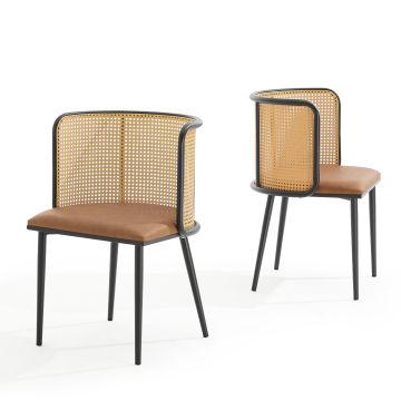 Lot de 2 chaises de salle à manger Flen 75 x 52 x 49 cm [en.casa]