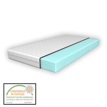 [neu.haus] Matelas de Bébé D'enfant  Épaisseur 11 cm Hypoallergénique Imperméable Fabriqué en EU Mousse froid Antiallergique 23 kg/m³