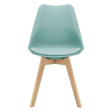 Lot de 6 Chaises de Salle à Manger Fläten Similicuir Hêtre Menthe [en.casa]