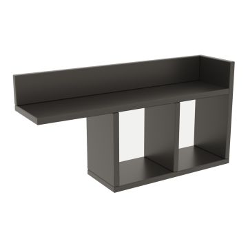 Étagère murale Åsele panneau de particules 72 x 18 x 37 cm anthracite [en.casa]