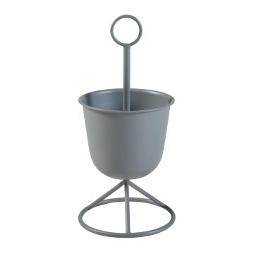 Porte-plantes Alphen 48 x 23 cm 1 cache-pot gris [en.casa]