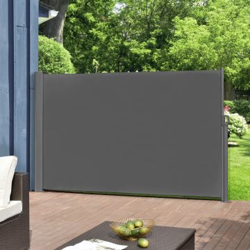 Store pour Balcon Mulhacén Latéral Acier Polyester 180 x 300 cm Anthracite [pro.tec] 