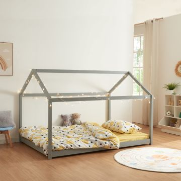 Lit cabane pour enfant Cerro bois de pin contreplaqué [en.casa]