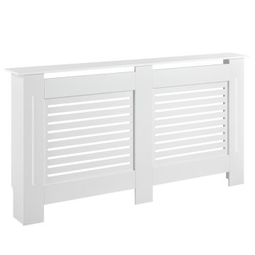 Couverture de Radiateur Charleston 172 x 19 x 82 cm Blanc [en.casa]