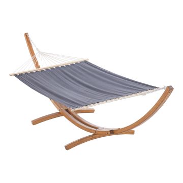 Hamac avec Grand Cadre en Bois Langadia 415 x 120 x 125 cm [en.casa]