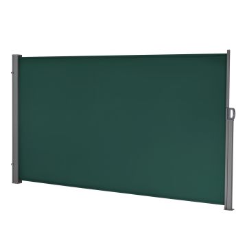 Store pour Balcon Mulhacén Latéral Acier Polyester 160 x 300 cm Vert Foncé [pro.tec] 