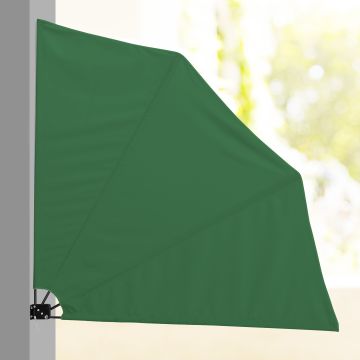 Parasol Mural Ragusa Protection du Soleil Polyester Vert 160 x 160cm [casa.pro] 