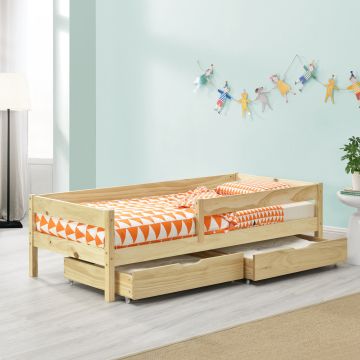 Lit d'enfant Design avec 2 Tiroirs Borgarnes [en.casa]