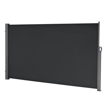 Store pour Balcon Mulhacén Latéral Acier Polyester 160 x 300 cm Noir [pro.tec] 