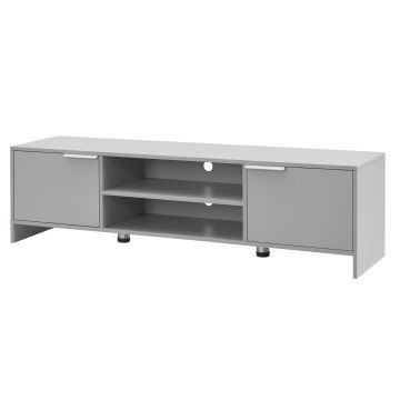 Meuble TV Stevns 40 x 145 x 38 cm gris clair [en.casa]