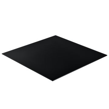 Plateau de Table Glasgow en Verre ESG 70 x 70 cm Noir [neu.haus]