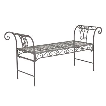 Banc de Jardin Vintage Cossila Extérieur Métal 70x147x46cm couleurs différentes [en.casa]